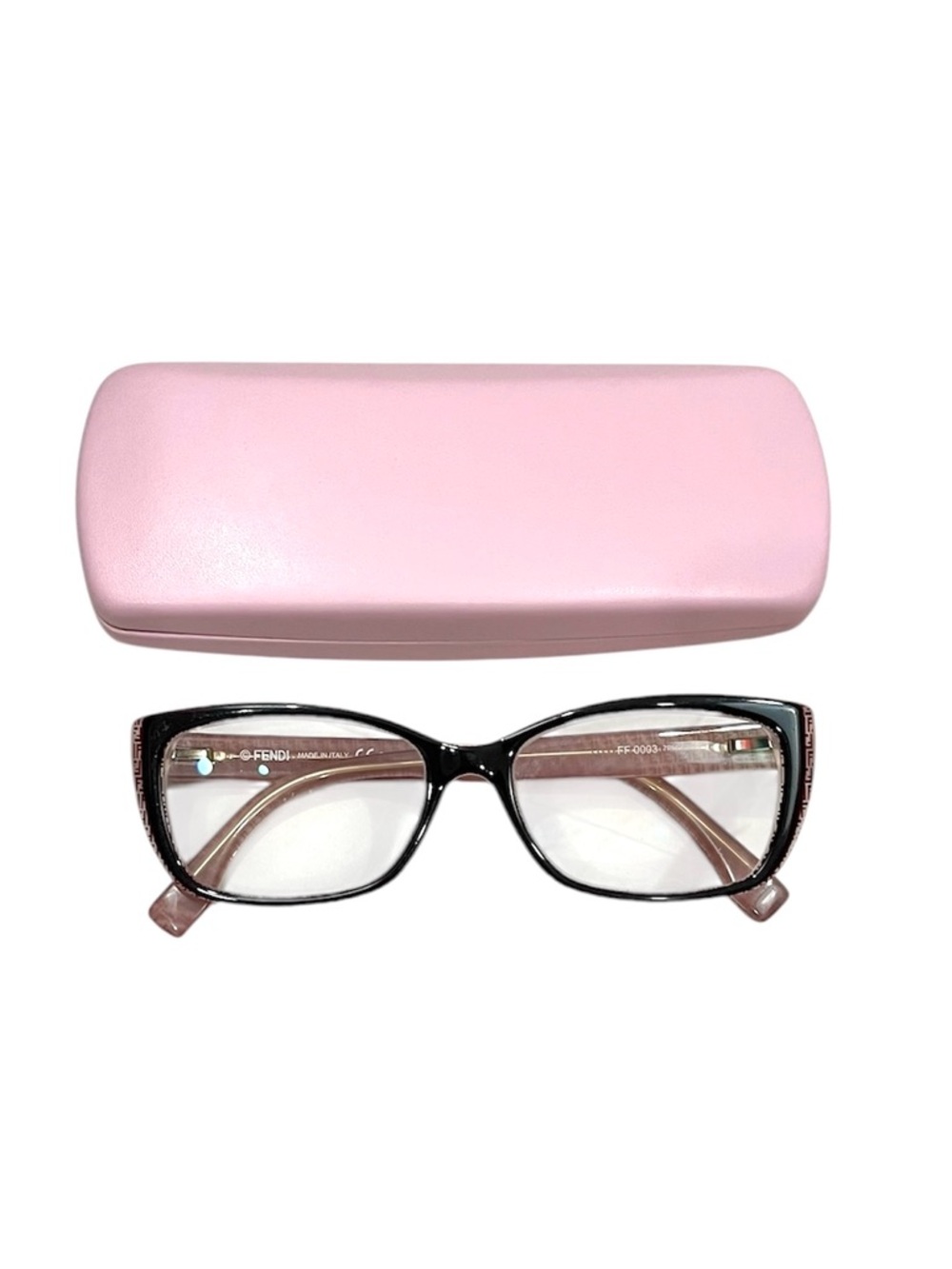Fendi FF Monogram Prescription Rectangle Cat Eye Glasses Frames FF0003 7PH ITALY - Picture 11 of 16